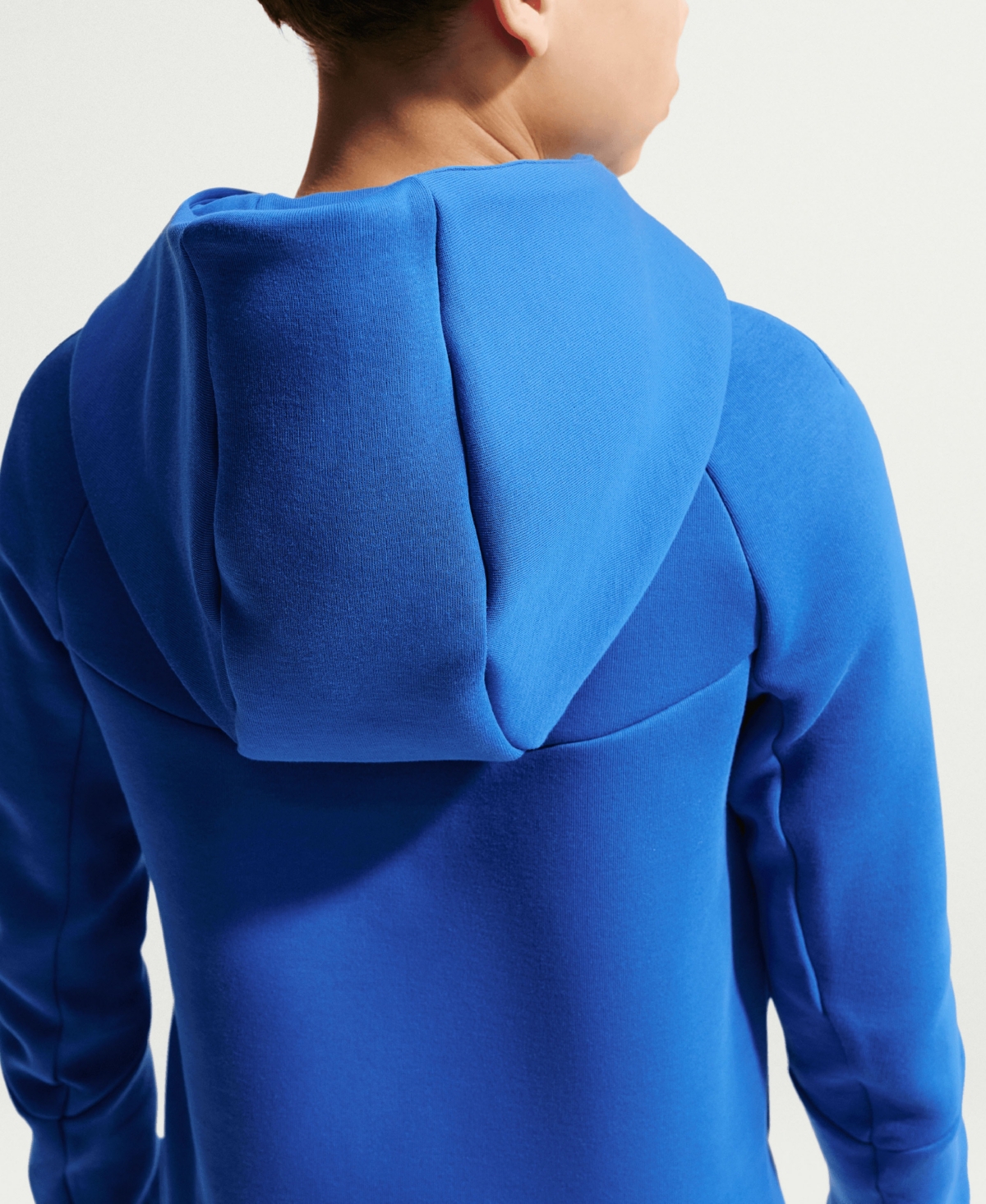 Nike Big Boys and Girls Blue France National Team Tech Fleece Full-Zip Hoodie