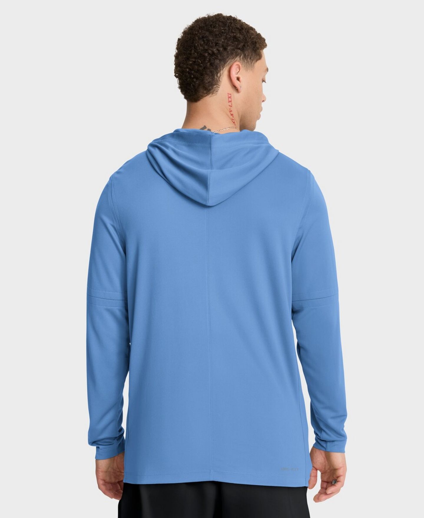 Мужская футболка Nike Light Blue Chicago Cubs Authentic Collection Dri-FIT Long Sleeve Hooded — фото 4