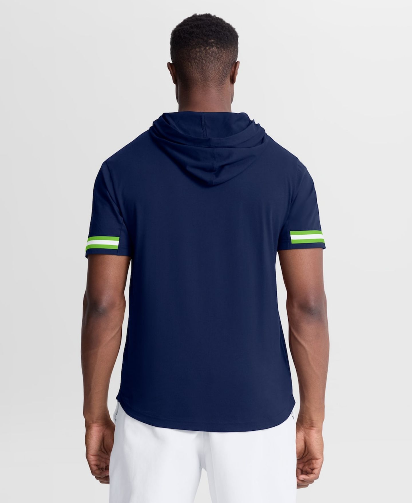 Мужская футболка Fanatics College Navy Seattle Seahawks Optimal Play Short Sleeve Hooded — фото 4