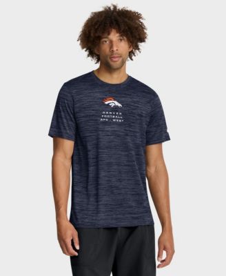 Men's Navy Denver Broncos Velocity Ball Carrier Dri-FIT T-Shirt