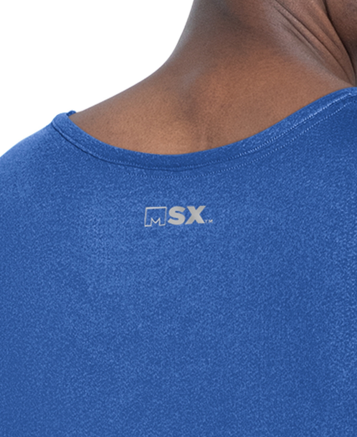 Msx by Michael Strahan Men's Royal Los Angeles Chargers Energy Scoop Neck Tank Top
