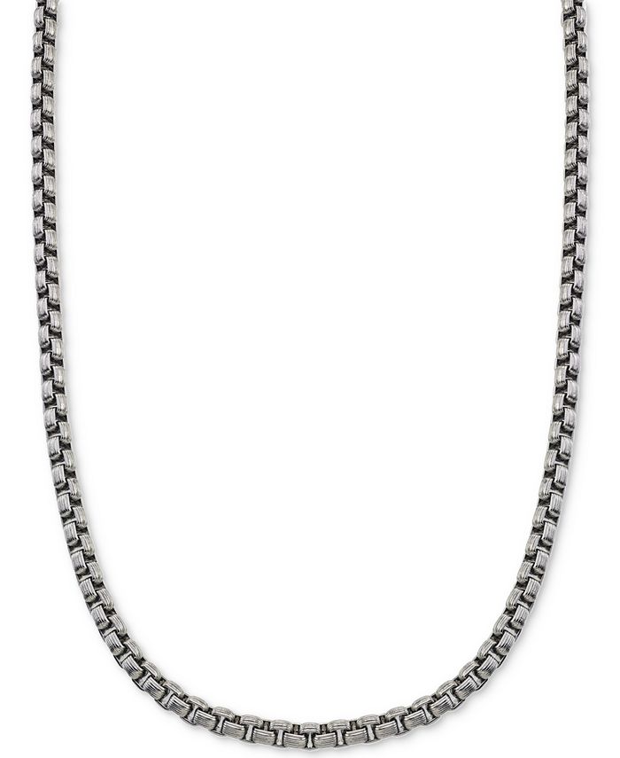 Esquire Men's Jewelry - Large Box-Link Chain in Stainless Steel