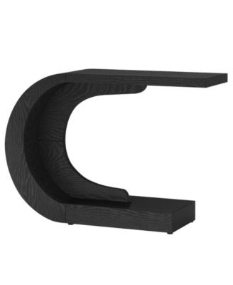 Modern Accent Console Table C-Shaped Design for Hallway and Home Decor