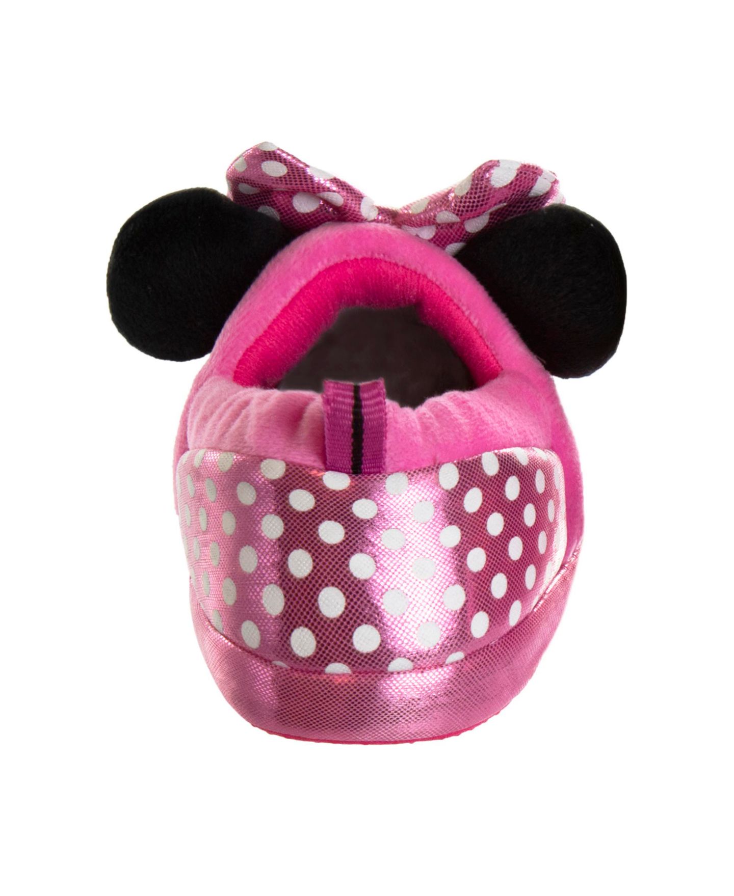 Тапочки Disney Minnie Mouse Dual Sizes Slippers Cozy Warm Soft Plush Indoor Wear Fun Character Design (Toddler Sizes 5-10/ Little Kids 11-12) для девочек — фото 3