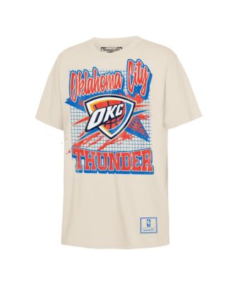 Big Boys and Girls Natural Oklahoma City Thunder Hardwood Classics Retro Vibe T-Shirt