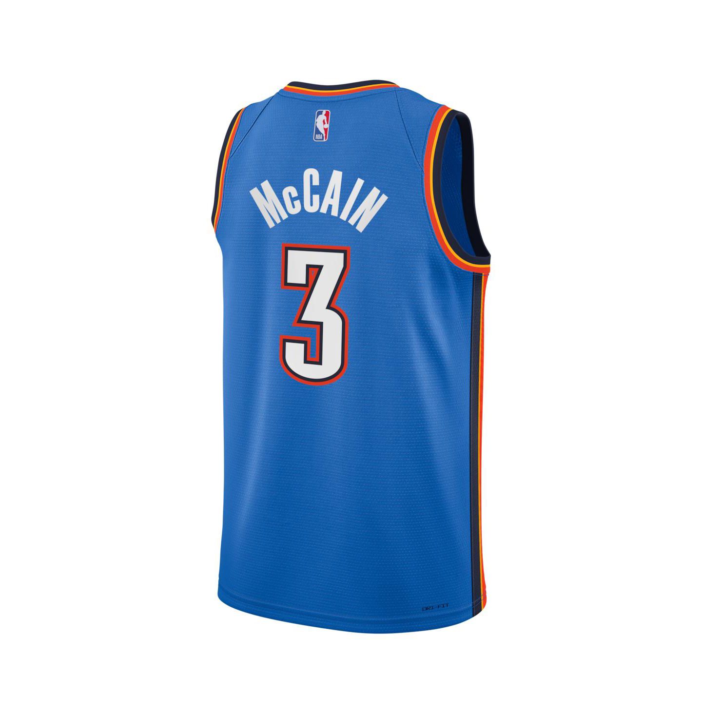 Детское джерси Nike Jared McCain Oklahoma City Thunder Swingman Icon Edition, Blue — фото 2