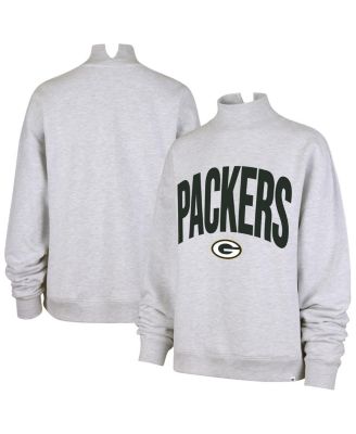 Women's Gray Green Bay Packers Subtle Muse Mock Neck Sweatshirt