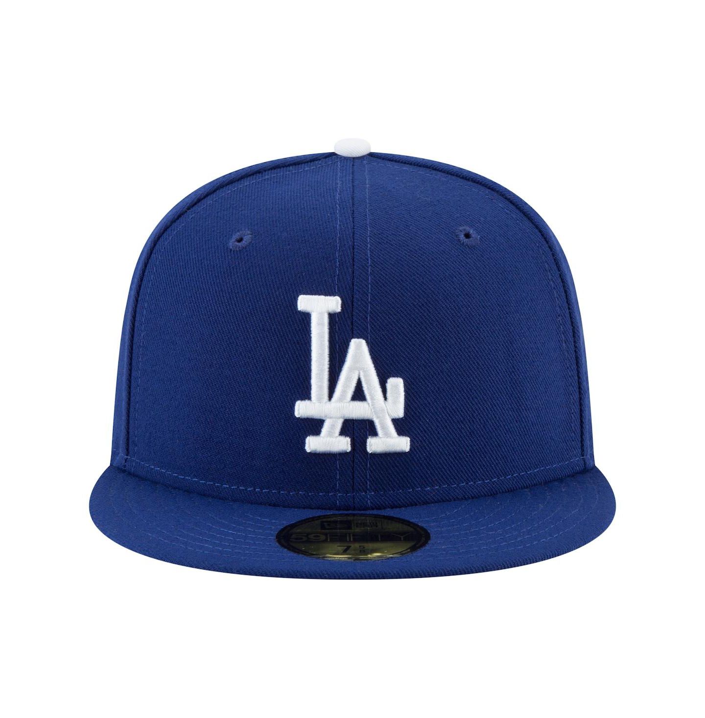 Мужская кепка New Era Royal Los Angeles Dodgers Blue Heaven On Earth Script Patch 59FIFTY Fitted Hat — фото 5