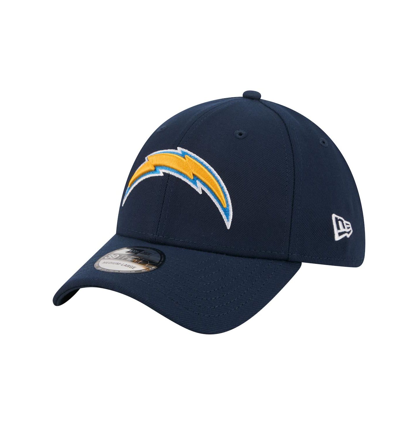 Мужская кепка New Era Navy Los Angeles Chargers Core Team 39THIRTY Flex Hat — фото 1