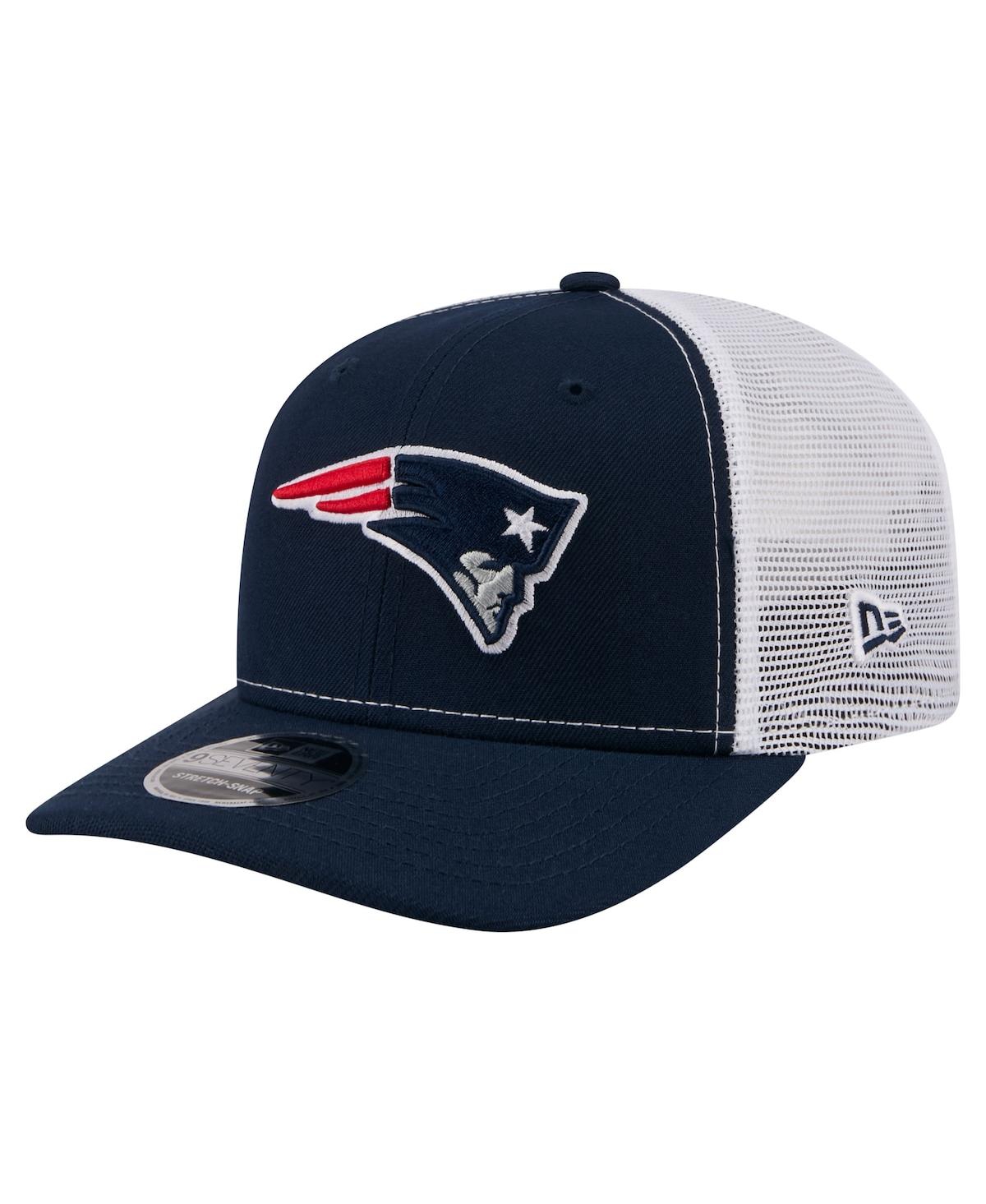 New Era Men's Navy New England Patriots 9SEVENTY Trucker Adjustable Hat