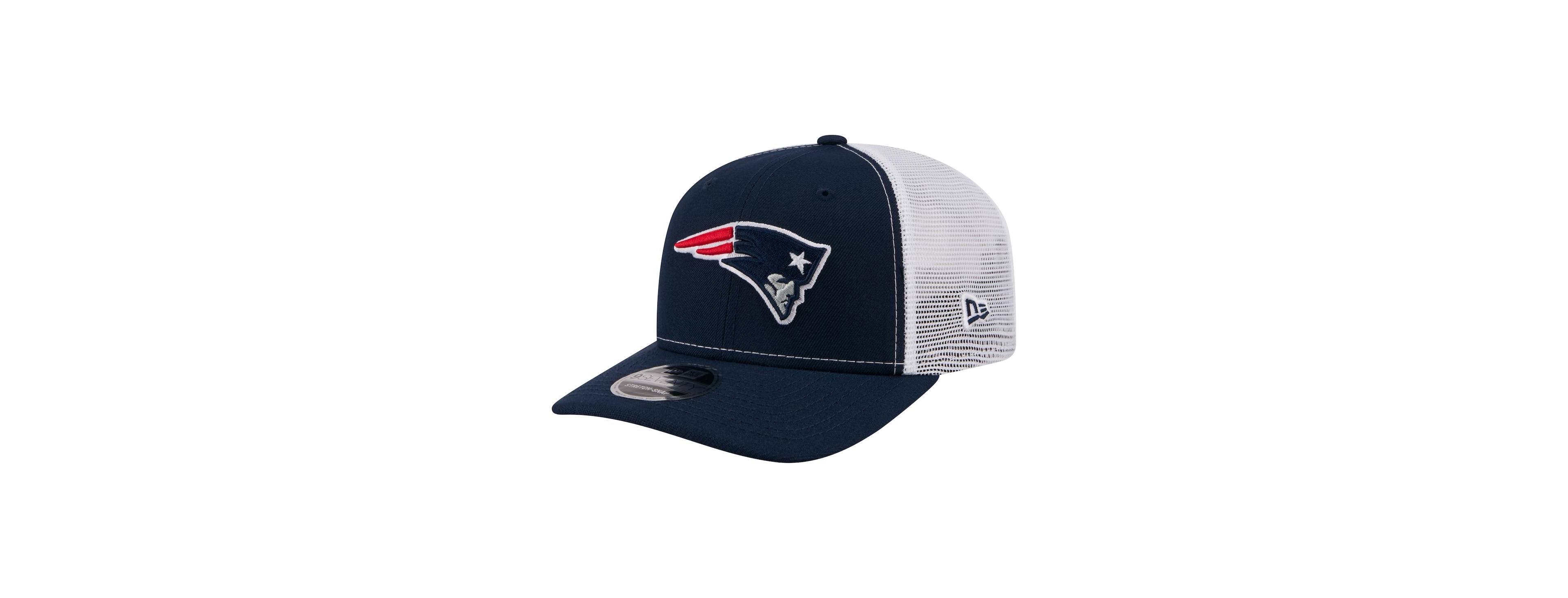 New Era Men's Navy New England Patriots 9SEVENTY Trucker Adjustable Hat