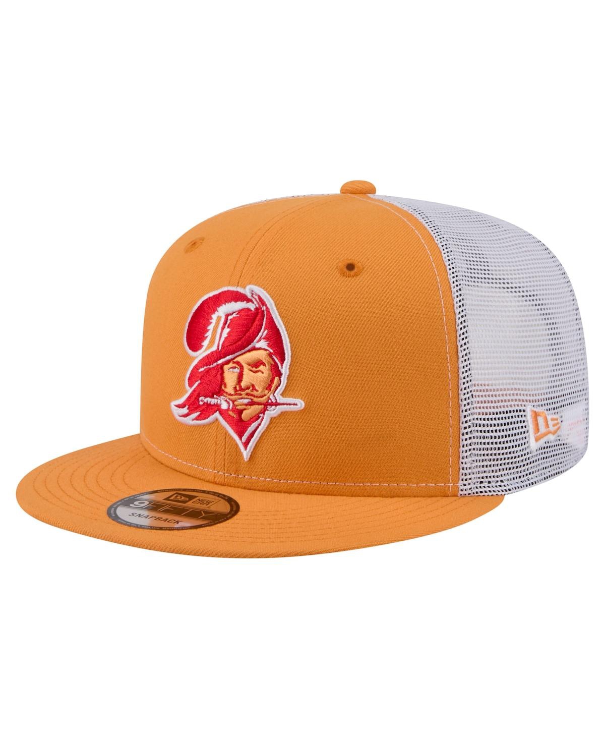 New Era Men's Orange Tampa Bay Buccaneers Core Team 9FIFTY Trucker Snapback Hat - Orange