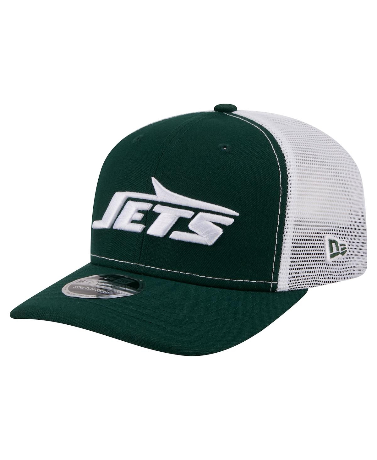 New Era Men's Green New York Jets 9SEVENTY Trucker Adjustable Hat - Green