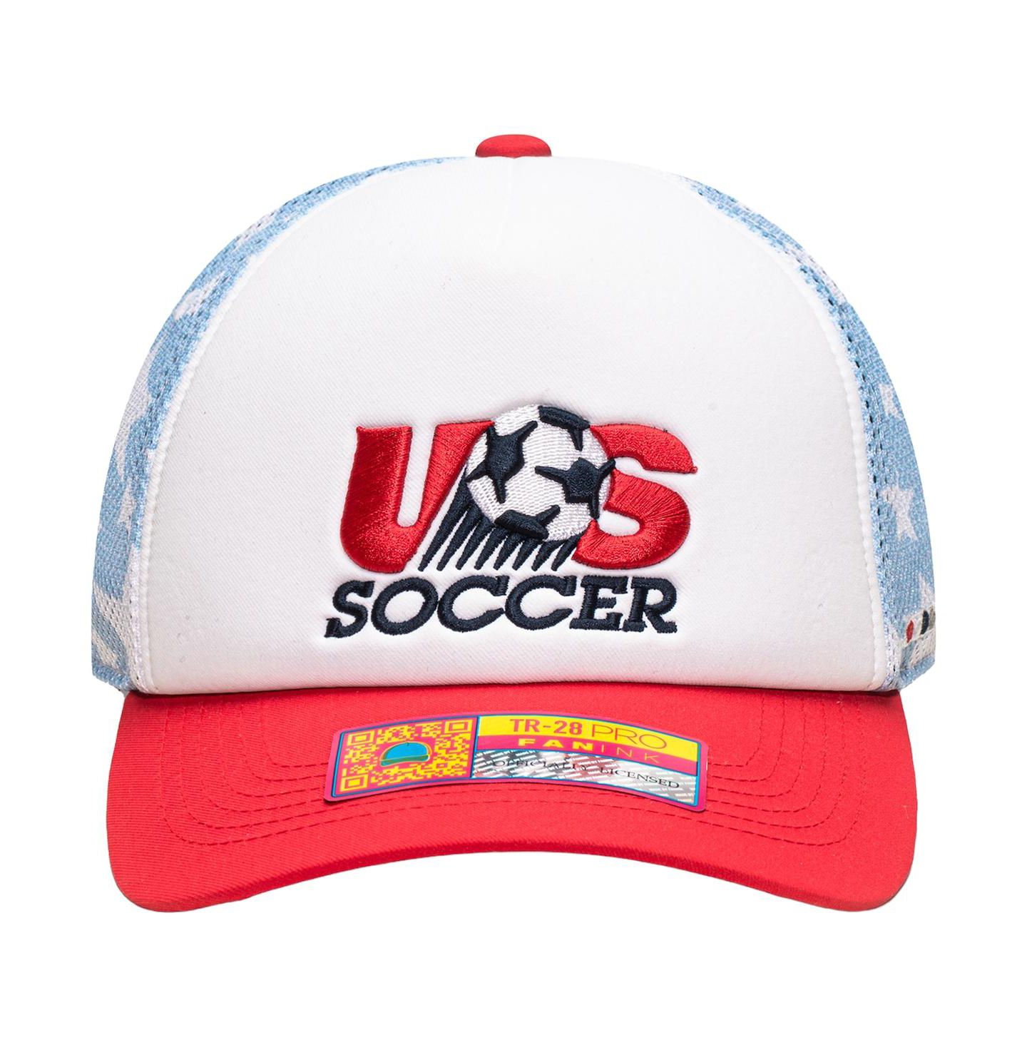 Кепка Fan Ink White Usmnt Making History Adjustable Trucker Hat — фото 4