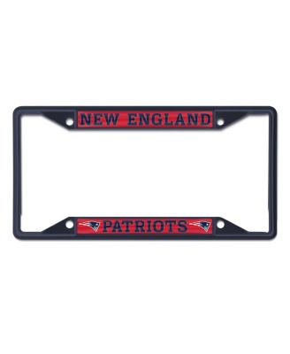 New England Patriots Chrome Color License Plate Frame