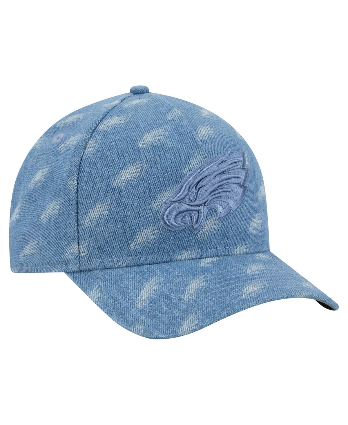 New Era Women's Denim Philadelphia Eagles A-Frame 9FORTY Adjustable Hat