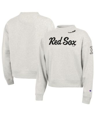 Women's Stone Boston Red Sox Triumph Tri-Blend Sweatshirt