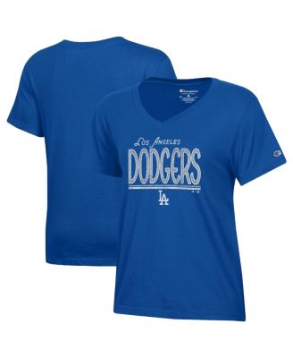 Women's Royal Los Angeles Dodgers Core V-Neck T-Shirt