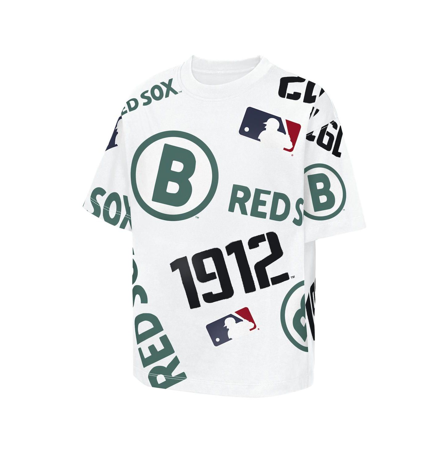 Детская футболка Outerstuff White Boston Red Sox Circus Catch — фото 2