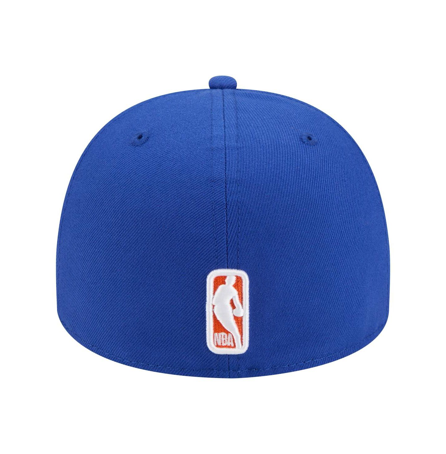 Мужская кепка New Era Blue New York Knicks Injection Cartoon Logo A-Frame 59FIFTY Fitted Hat — фото 2