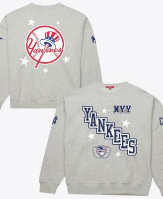 Women's Heather Gray New York Yankees Pep Rally Sweatshirt