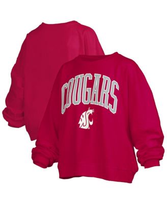 Women's Crimson Washington State Cougars Janise Fleece Sweatshirt