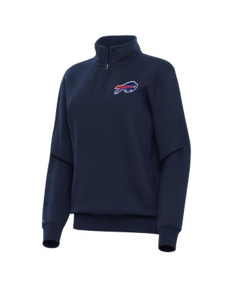 Women's Navy Buffalo Bills Victory Quarter-Zip Top