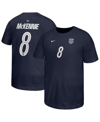 Big Boys and Girls Weston McKennie Navy USMNT Away Player Name & Number T-Shirt