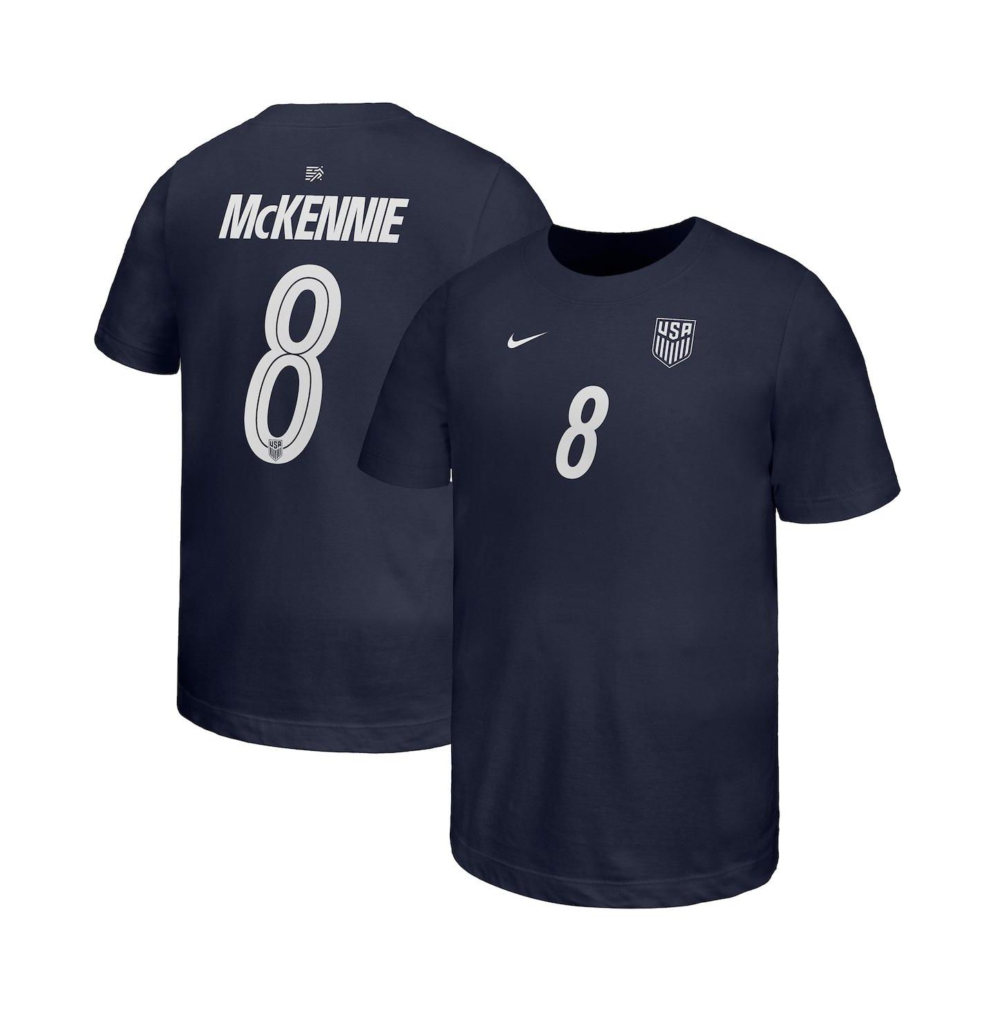 Детская футболка Nike Weston McKennie Navy Usmnt Away Player Name & Number — фото 1
