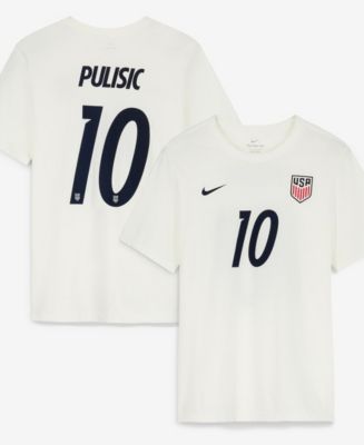 Nike Men's Christian Pulisic Cream USMNT Home Name & Number T