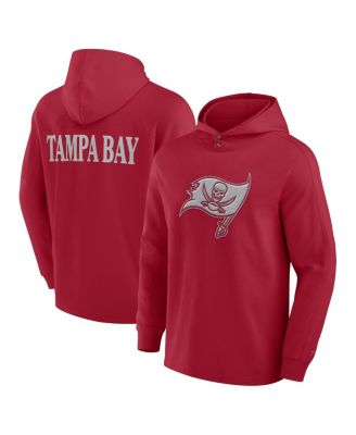 Men's Red Tampa Bay Buccaneers Elements Blaze Tri-Blend Long Sleeve Hoodie T-Shirt