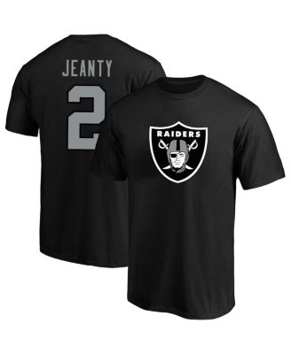 Men's Ashton Jeanty Black Las Vegas Raiders Big & Tall Player Name & Number T-Shirt
