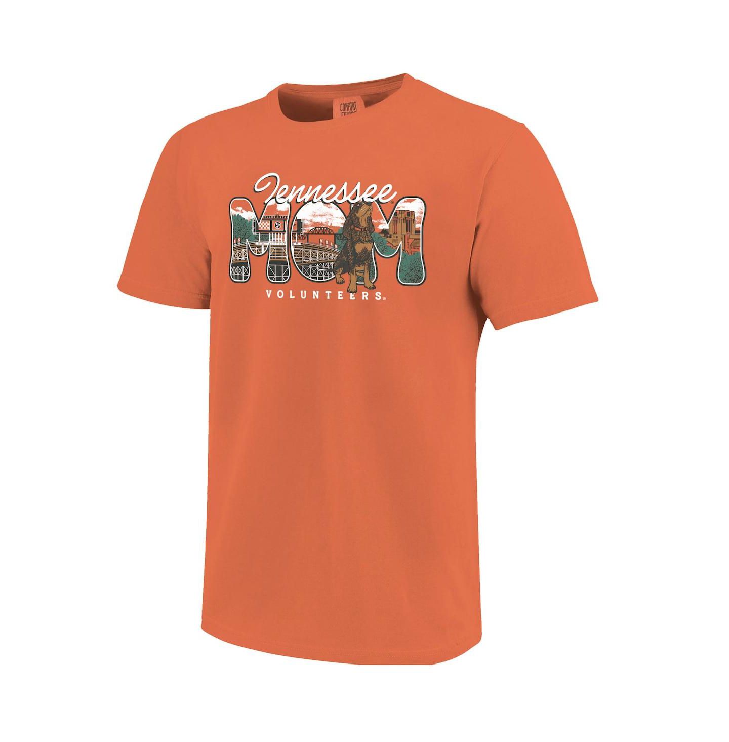Женская футболка Image One Tennessee Orange Tennessee Volunteers Comfort Colors Campus Drawing Mom — фото 3