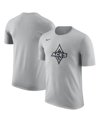 Men's and Women's Silver Las Vegas Aces Essential Logo Dri-FIT T-Shirt