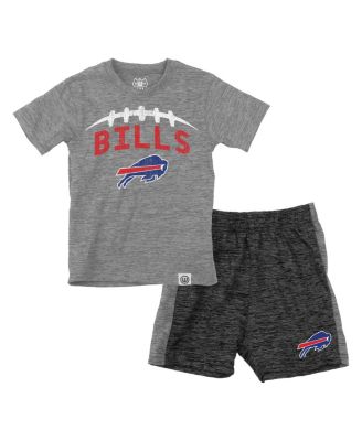 Toddler Gray/Charcoal Buffalo Bills T-Shirt and Shorts Set