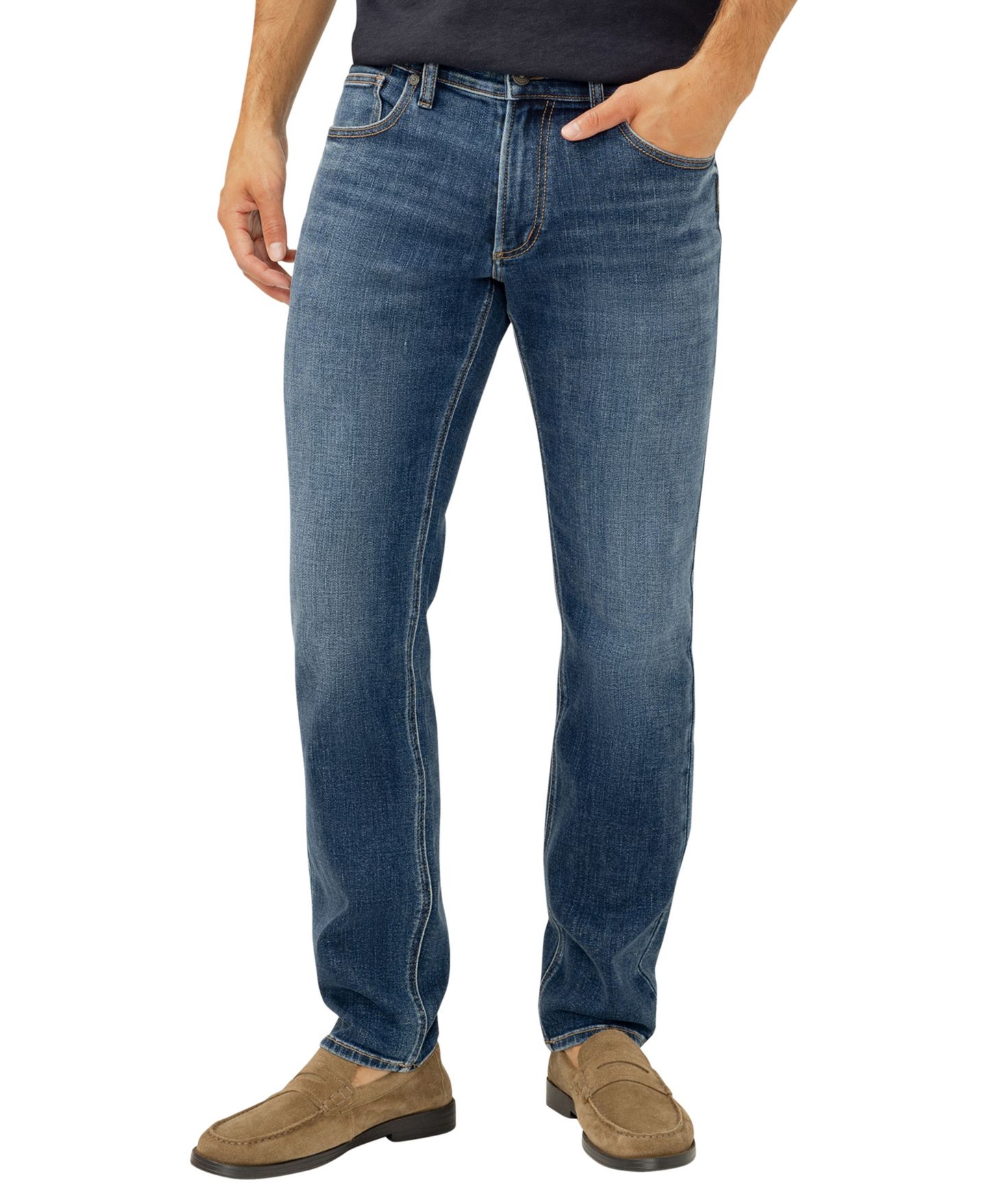 Мужские джинсы Silver Jeans Co. Konrad Straight-Fit, цвет: Holborn — фото 1