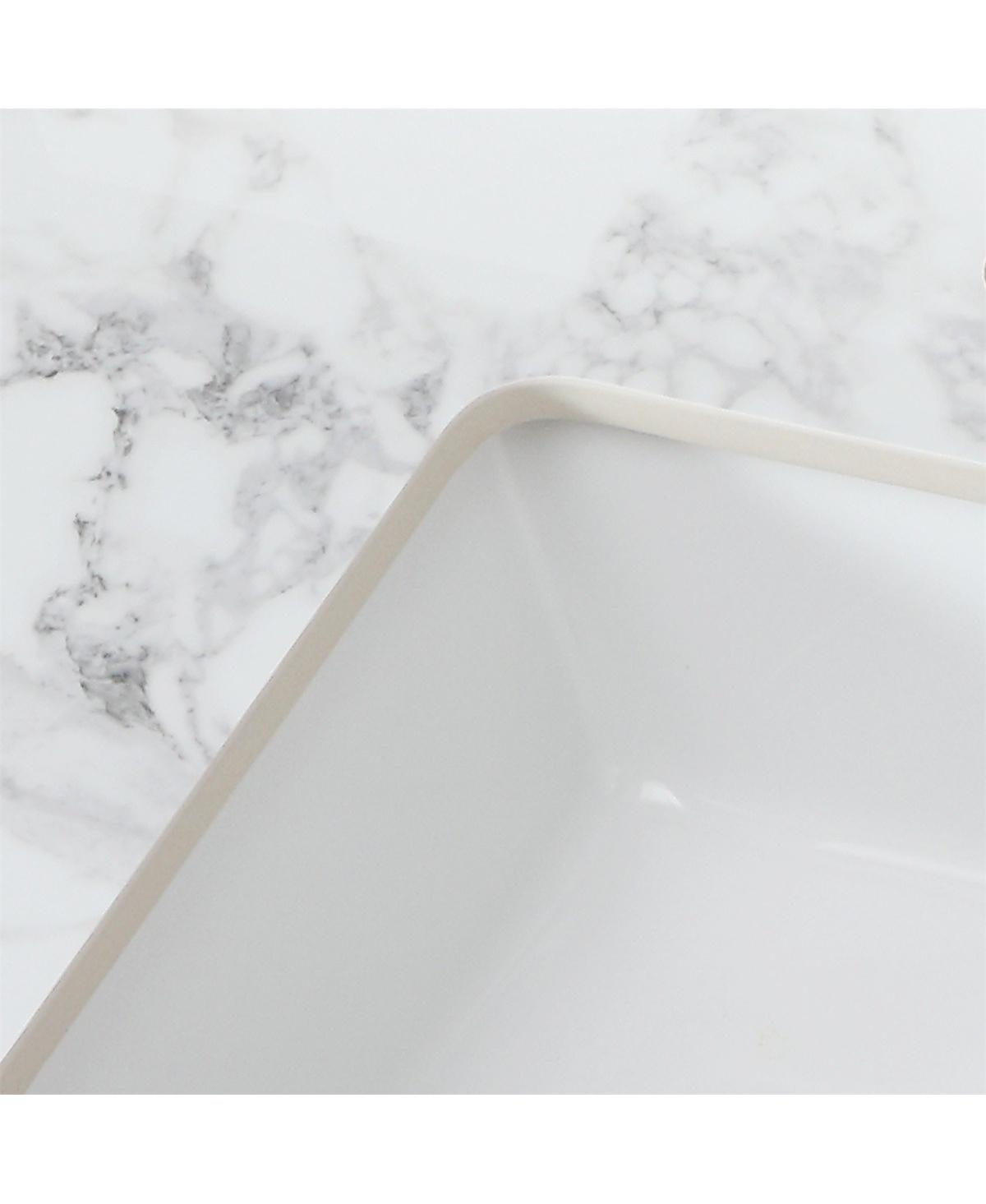 Sillysis 31/37/43 Inch Sintered Stone Bathroom Vanity Top with Rectangular Undermount Sink, 4 Inch Backsplash