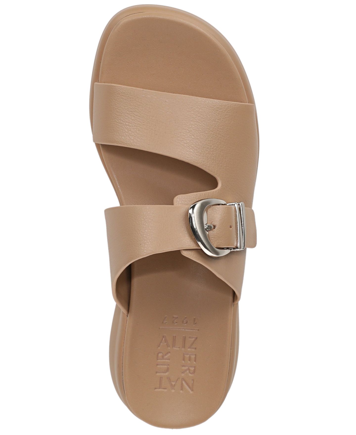 Женские сандалии Naturalizer Calista Slide, цвет: Коричневая искусственная кожа — фото 4