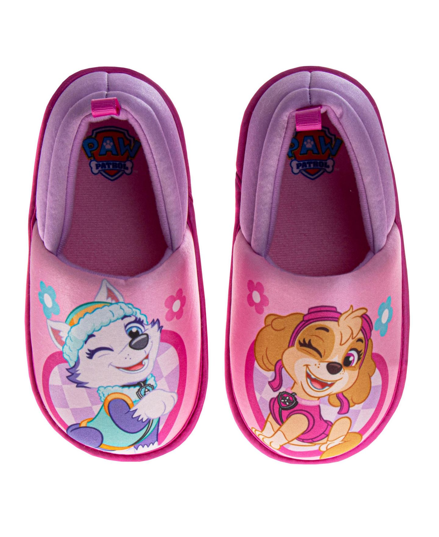 Тапочки Nickelodeon Paw Patrol Skye & Everest Slippers Plush, Warm, and Soft House Shoes для девочек, цвет: Розовый — фото 5