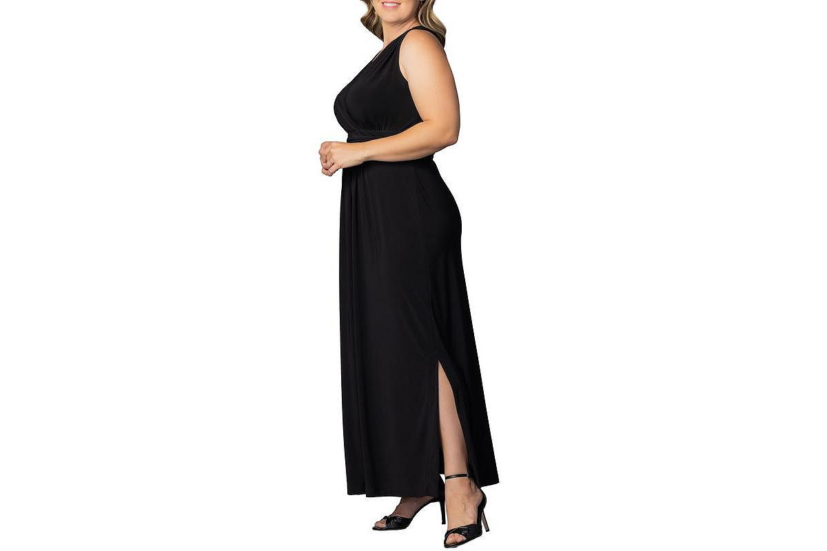 Kiyonna Women's Plus Size Daniela Sleeveless Maxi Dress view 4 — MAYCSS fashion products