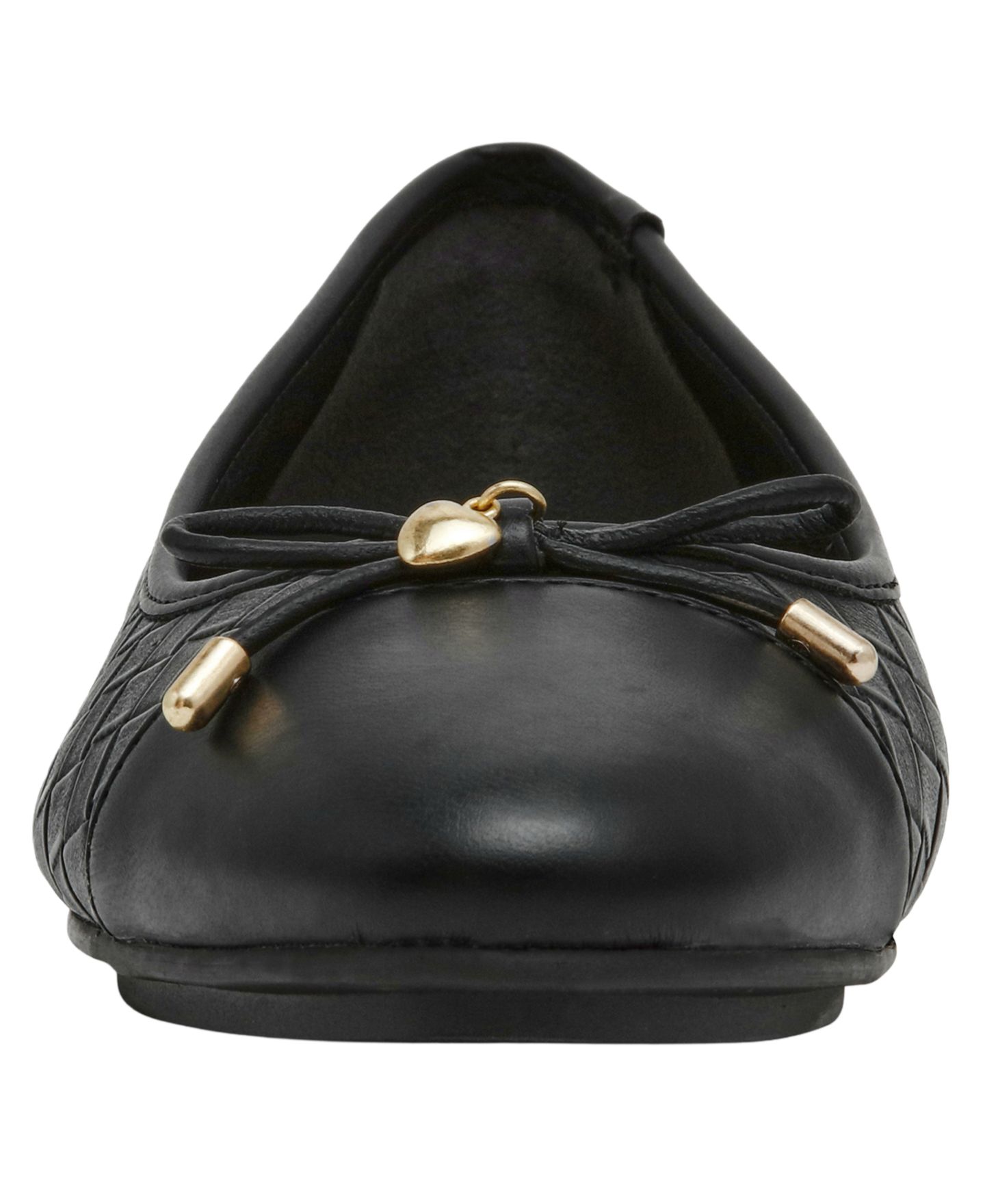 Женские плетёные балетки Anne Klein Luci с мыском-кэпом, цвет: Чёрный — фото 6