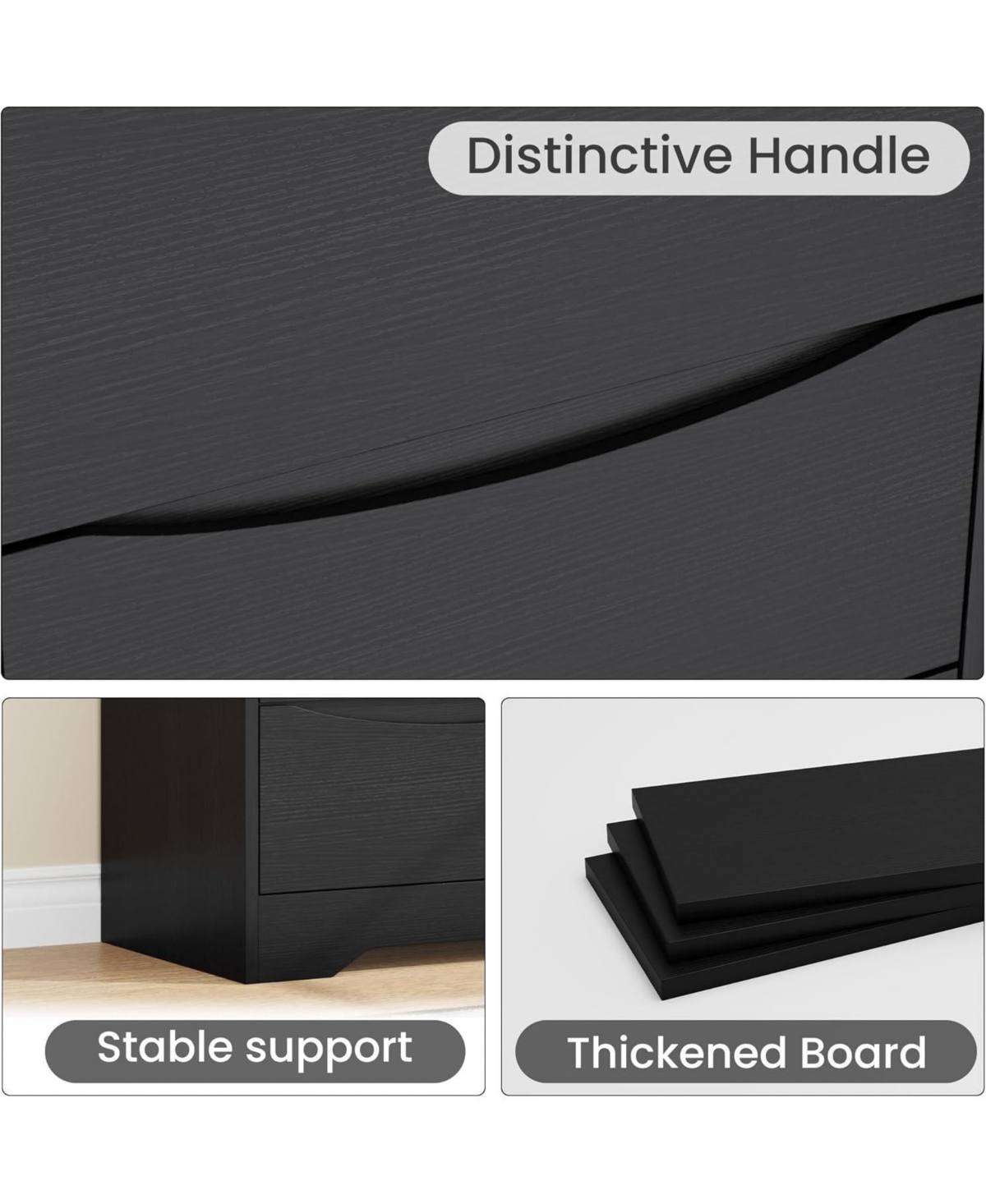 gaomon Drawer Tall Wood Dresser