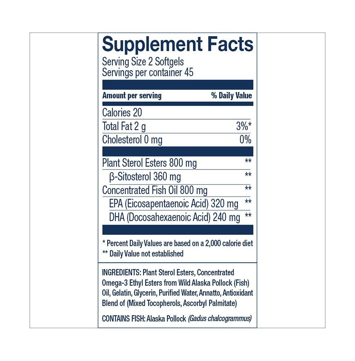 Wiley's Finest Wild Alaskan Fish Oil Cholesterol Support - Heart Health Supplement for Men and Women