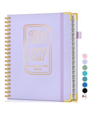 Planner 2026-2027 Weekly Monthly Hardcover Spiral Agenda
