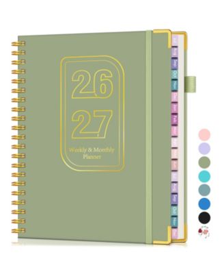 Planner 2026-2027 Weekly Monthly Hardcover Spiral Agenda