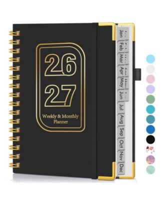Planner 2026-2027 Weekly Monthly Hardcover Spiral Agenda