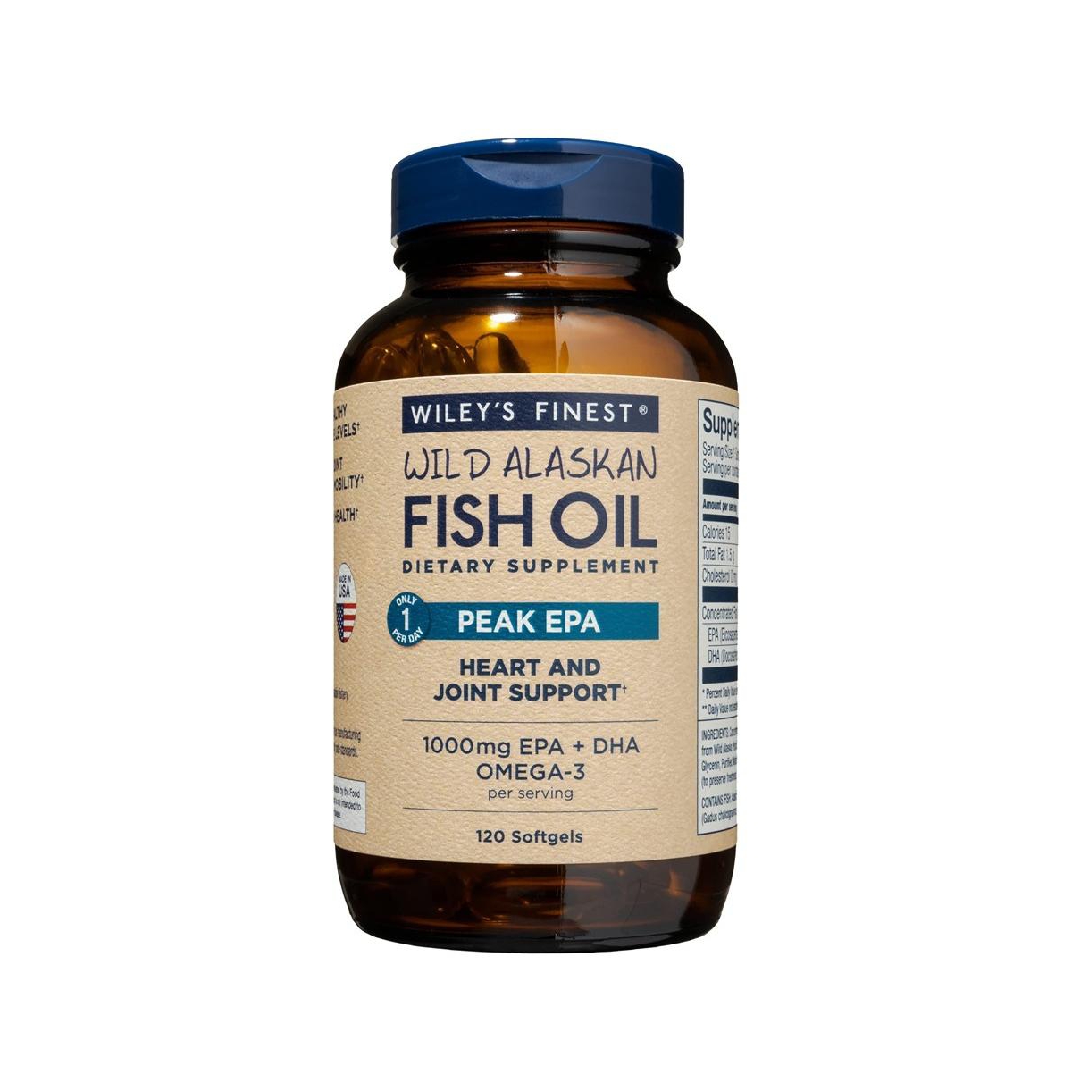 Wiley's Finest Wild Alaskan Fish Oil Peak Epa