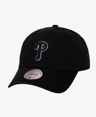Men's and Women's Black White Philadelphia Phillies 1904 Strapback Adjustable Hat