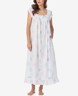 Women's Floral Cap-Sleeve Ballet Nightgown