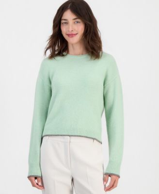 Women's Emmtenente Lurex-Embellished Wool-Blend Loose-Fit Crewneck Sweater